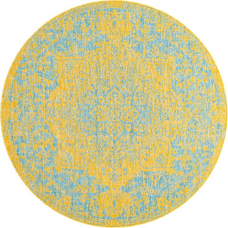 Detail image of 6' 7 x 6' 7 Easy-Clean Jill Zarin Dubai Indoor / Outdoor Round Rug