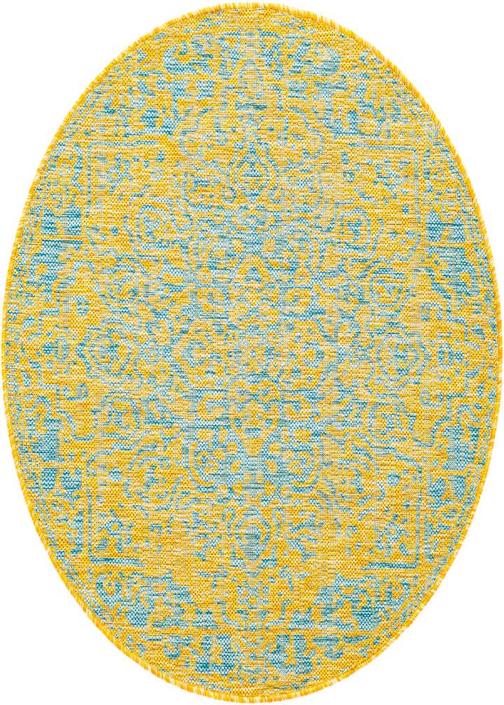 3' x 3' Easy-Clean Jill Zarin Dubai Indoor / Outdoor Round Rug