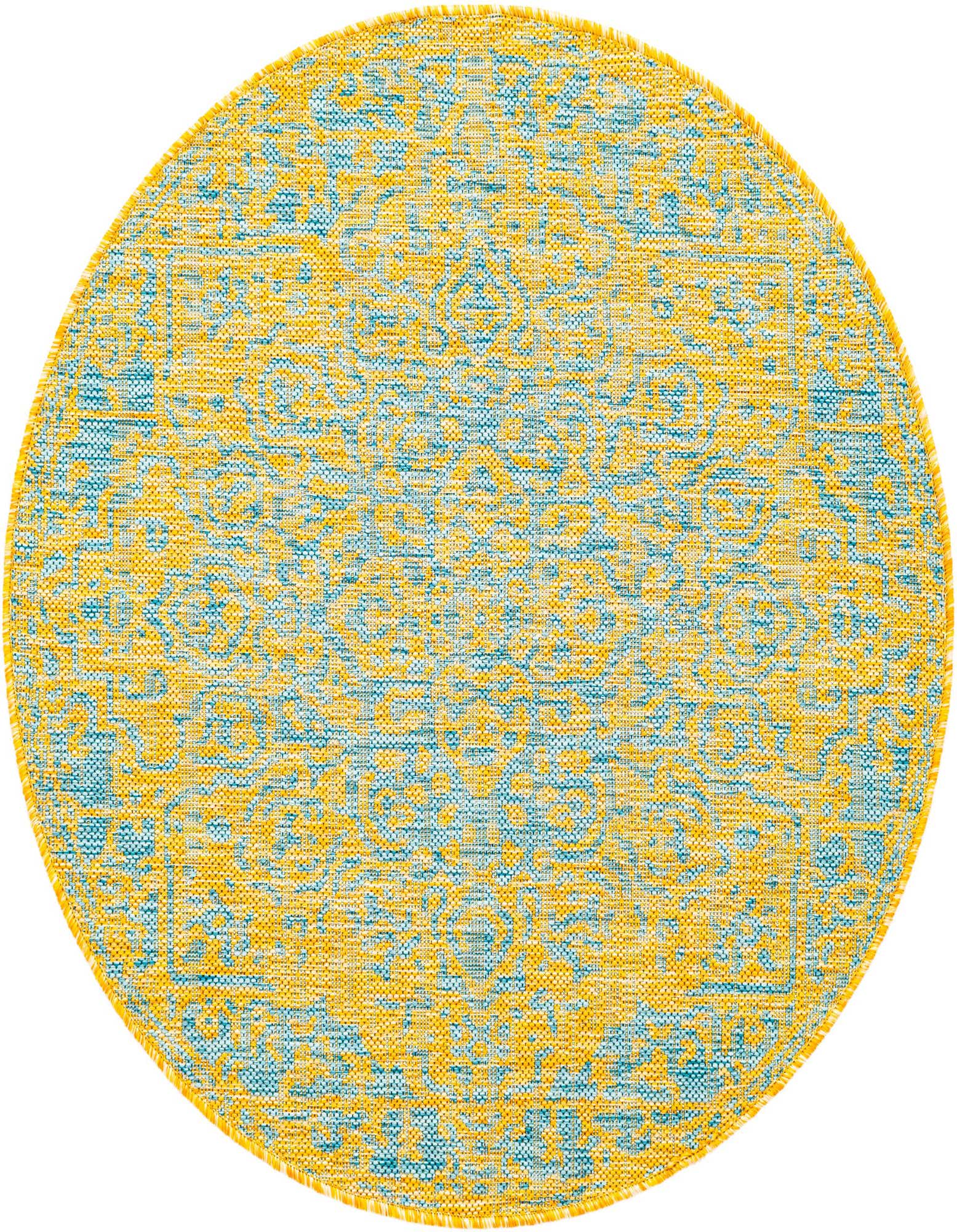 3' x 3' Easy-Clean Jill Zarin Dubai Indoor / Outdoor Round Rug