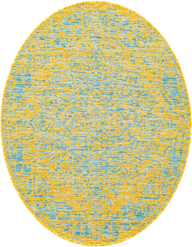 Detail image of 3' x 3' Easy-Clean Jill Zarin Dubai Indoor / Outdoor Round Rug