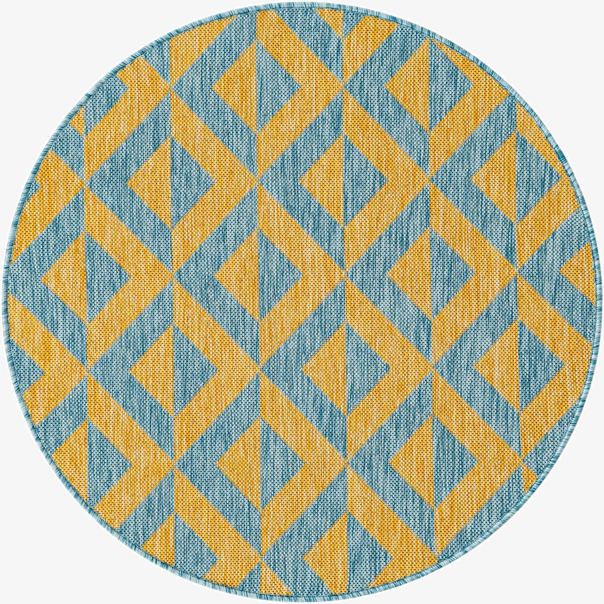 3' x 3'  Washable Jill Zarin Napa Indoor / Outdoor Round Rug