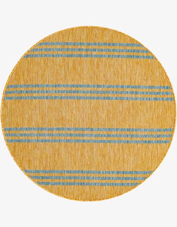 3' x 3' Easy-Clean Jill Zarin Anguilla Indoor / Outdoor Round Rug