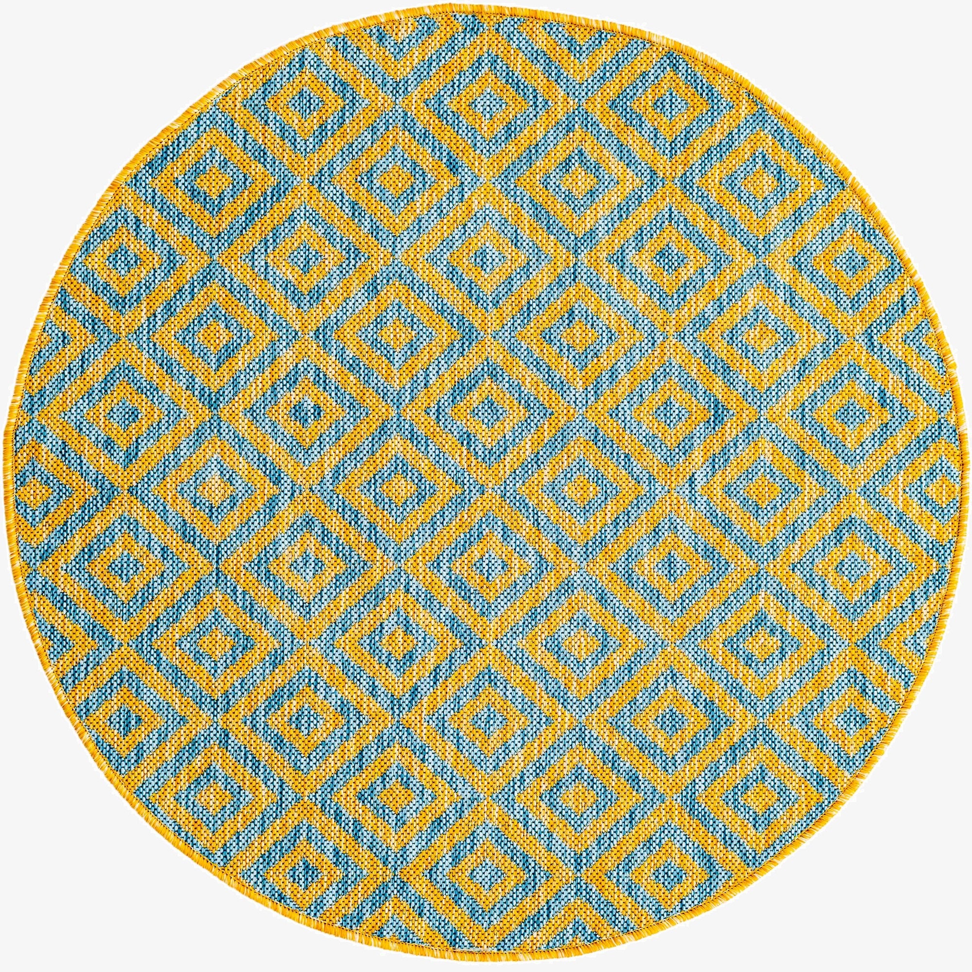 3' x 3'  Washable Jill Zarin Costa Rica Indoor / Outdoor Round Rug