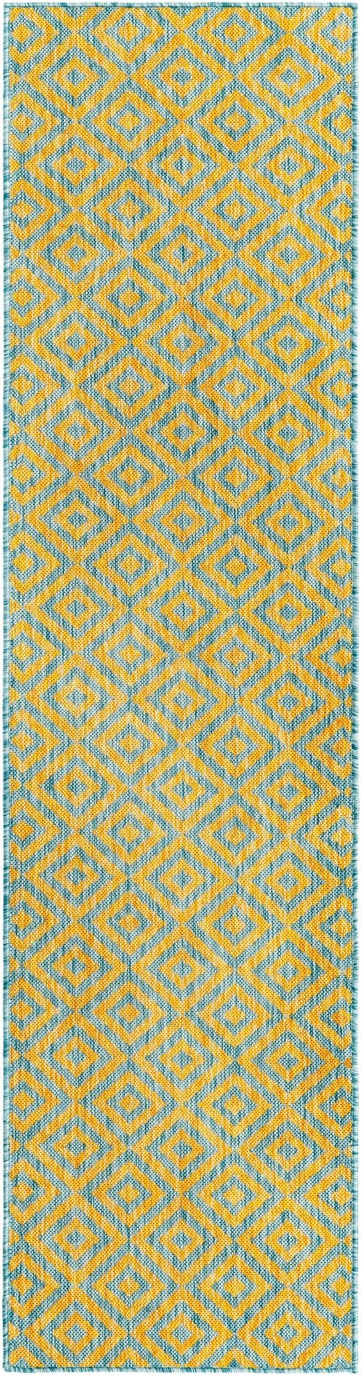 2' x 8'  Washable Jill Zarin Costa Rica Indoor / Outdoor Runner Rug