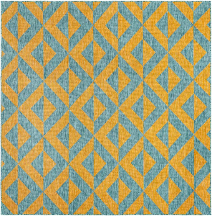 7' 10 x 7' 10 Easy-Clean Jill Zarin Napa Indoor / Outdoor Square Rug
