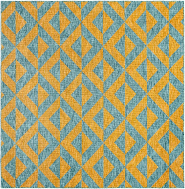Detail image of 7' 10 x 7' 10 Easy-Clean Jill Zarin Napa Indoor / Outdoor Square Rug