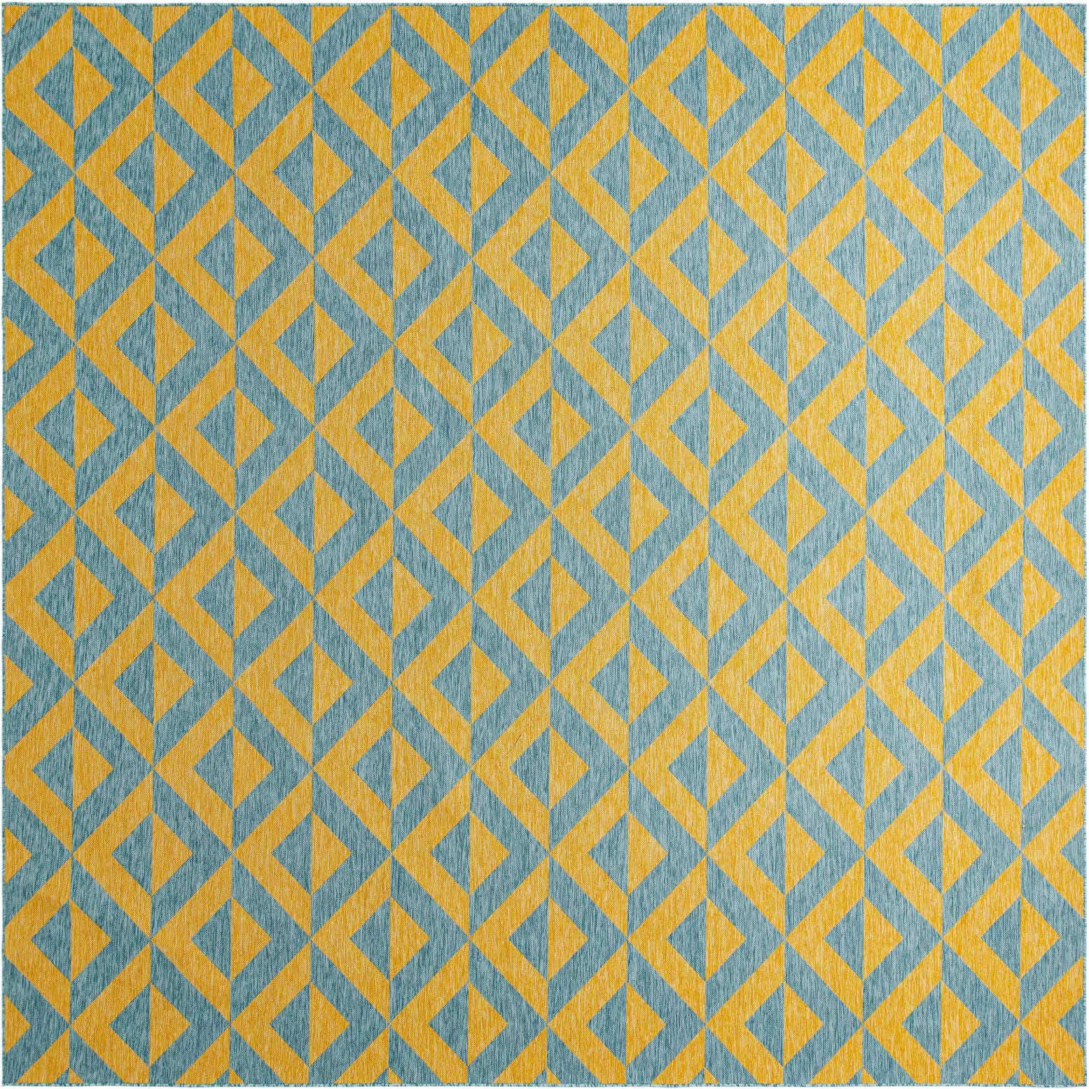13' x 13' Easy-Clean Jill Zarin Napa Indoor / Outdoor Square Rug