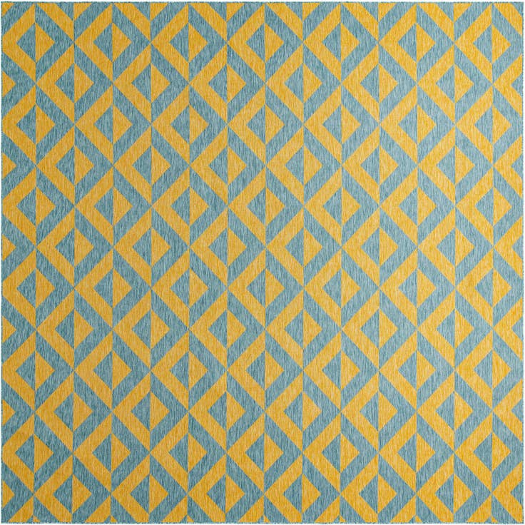 Detail image of 13' x 13' Easy-Clean Jill Zarin Napa Indoor / Outdoor Square Rug