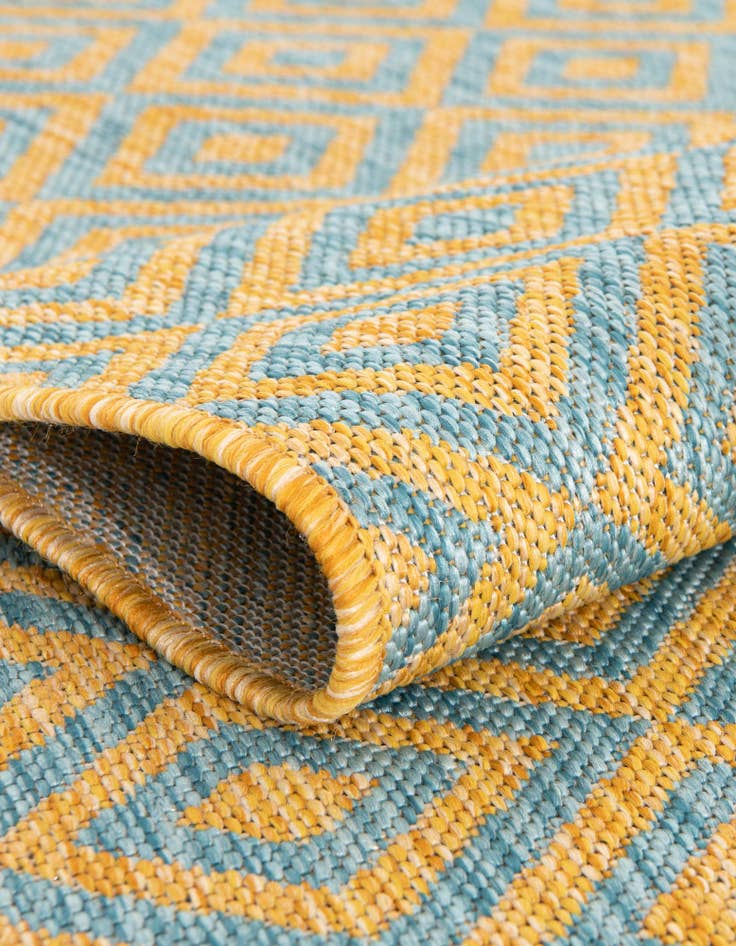 Detail image of 13' x 13'  Washable Jill Zarin Costa Rica Indoor / Outdoor Square Rug