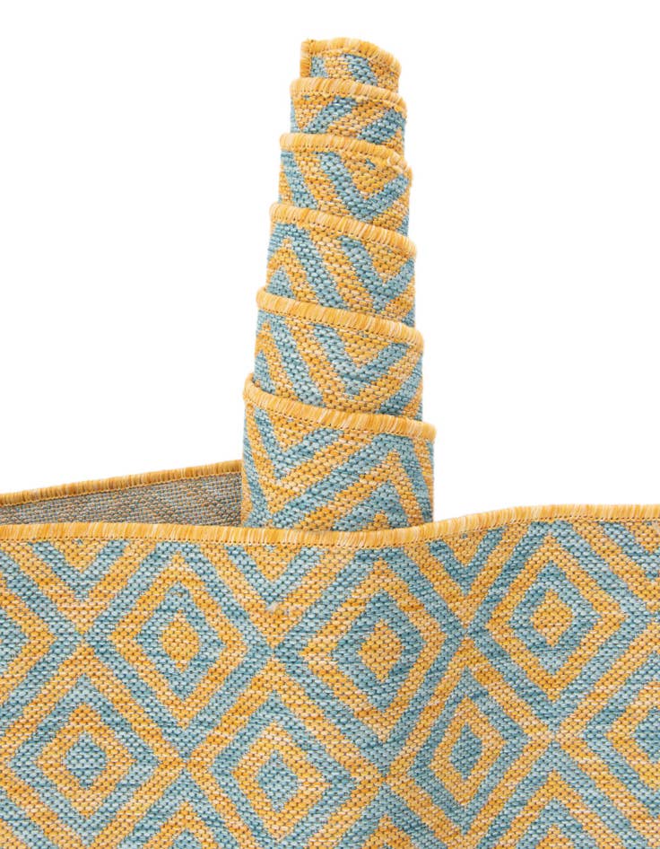 Detail image of 13' x 13'  Washable Jill Zarin Costa Rica Indoor / Outdoor Square Rug