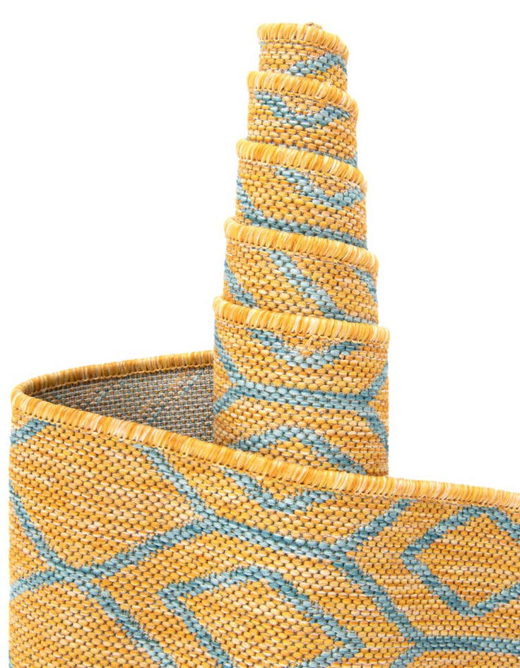 Detail image of 13' x 13' Easy-Clean Jill Zarin Turks and Caicos Indoor / Outdoor Square Rug