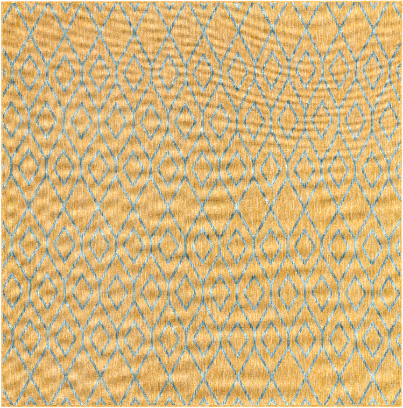 7' 10 x 7' 10 Easy-Clean Jill Zarin Turks and Caicos Indoor / Outdoor Square Rug