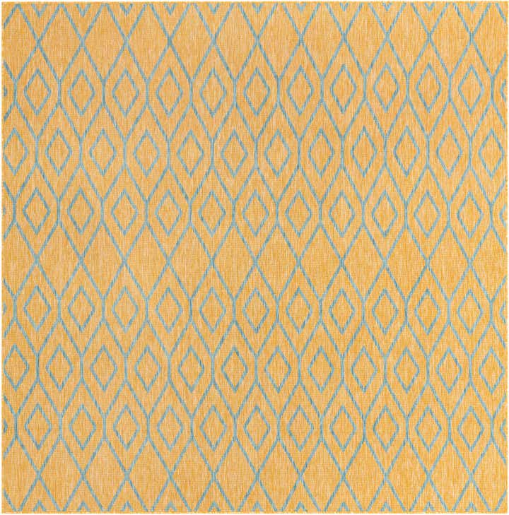 7' 10 x 7' 10 Easy-Clean Jill Zarin Turks and Caicos Indoor / Outdoor Square Rug