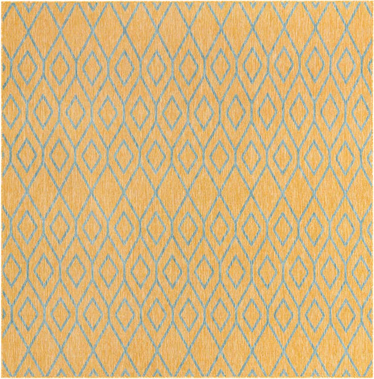 Detail image of 7' 10 x 7' 10 Easy-Clean Jill Zarin Turks and Caicos Indoor / Outdoor Square Rug