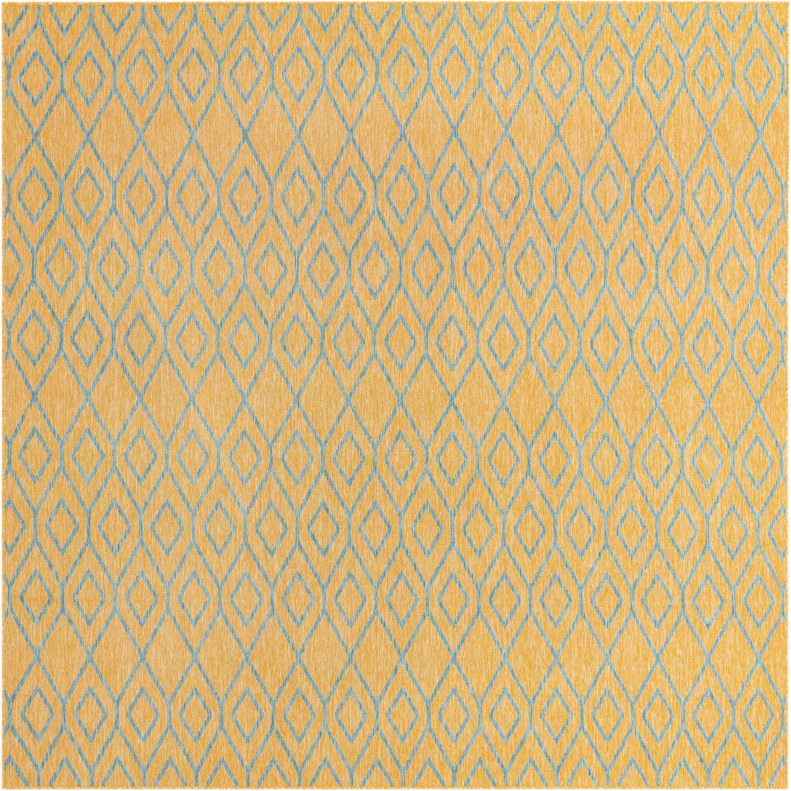 10' 8 x 10' 8 Easy-Clean Jill Zarin Turks and Caicos Indoor / Outdoor Square Rug