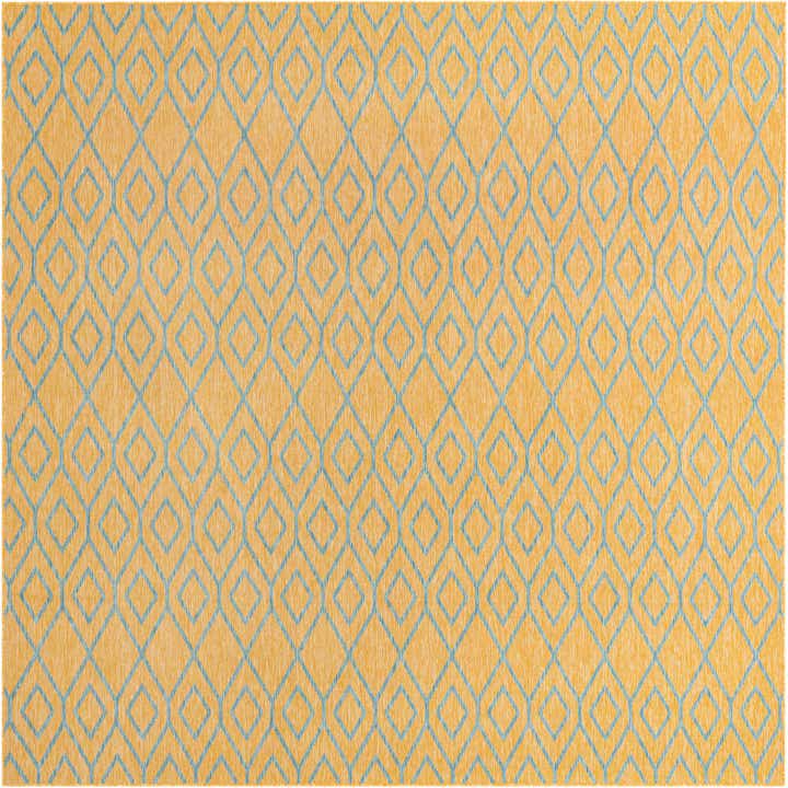10' 8 x 10' 8 Easy-Clean Jill Zarin Turks and Caicos Indoor / Outdoor Square Rug