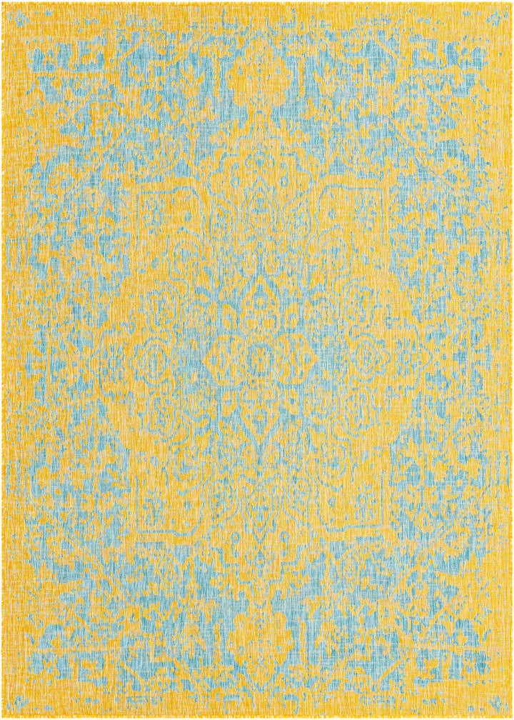 7' 10 x 7' 10 Easy-Clean Jill Zarin Dubai Indoor / Outdoor Square Rug