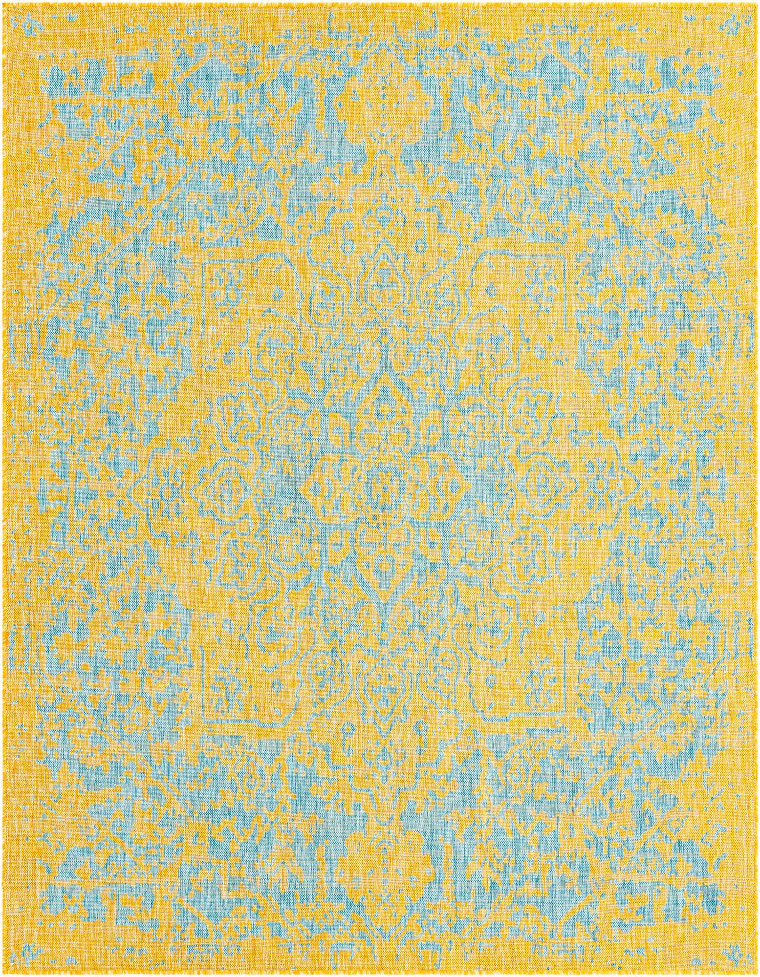 7' 10 x 7' 10 Easy-Clean Jill Zarin Dubai Indoor / Outdoor Square Rug