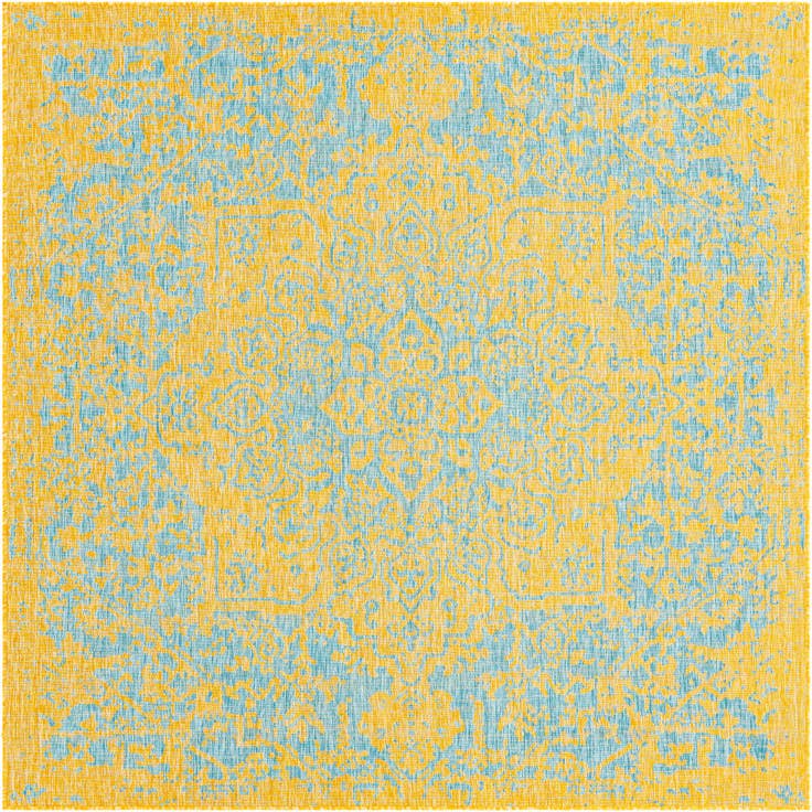 Detail image of 7' 10 x 7' 10 Easy-Clean Jill Zarin Dubai Indoor / Outdoor Square Rug
