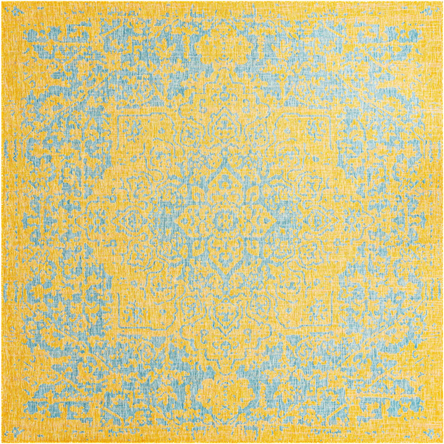 10' 8 x 10' 8 Easy-Clean Jill Zarin Dubai Indoor / Outdoor Square Rug
