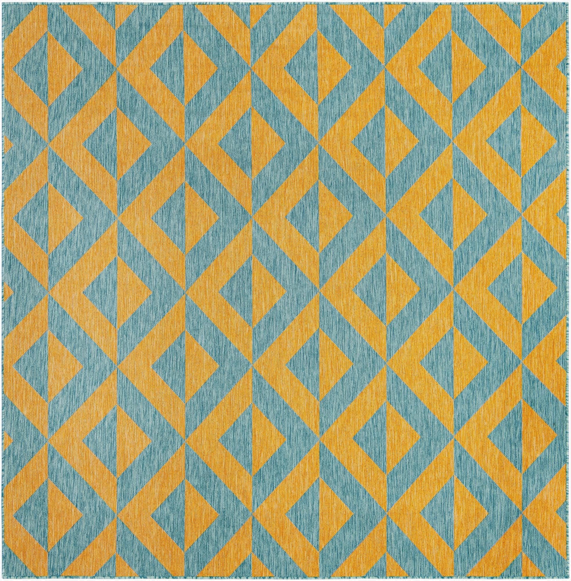 7' 10 x 7' 10  Washable Jill Zarin Napa Indoor / Outdoor Square Rug
