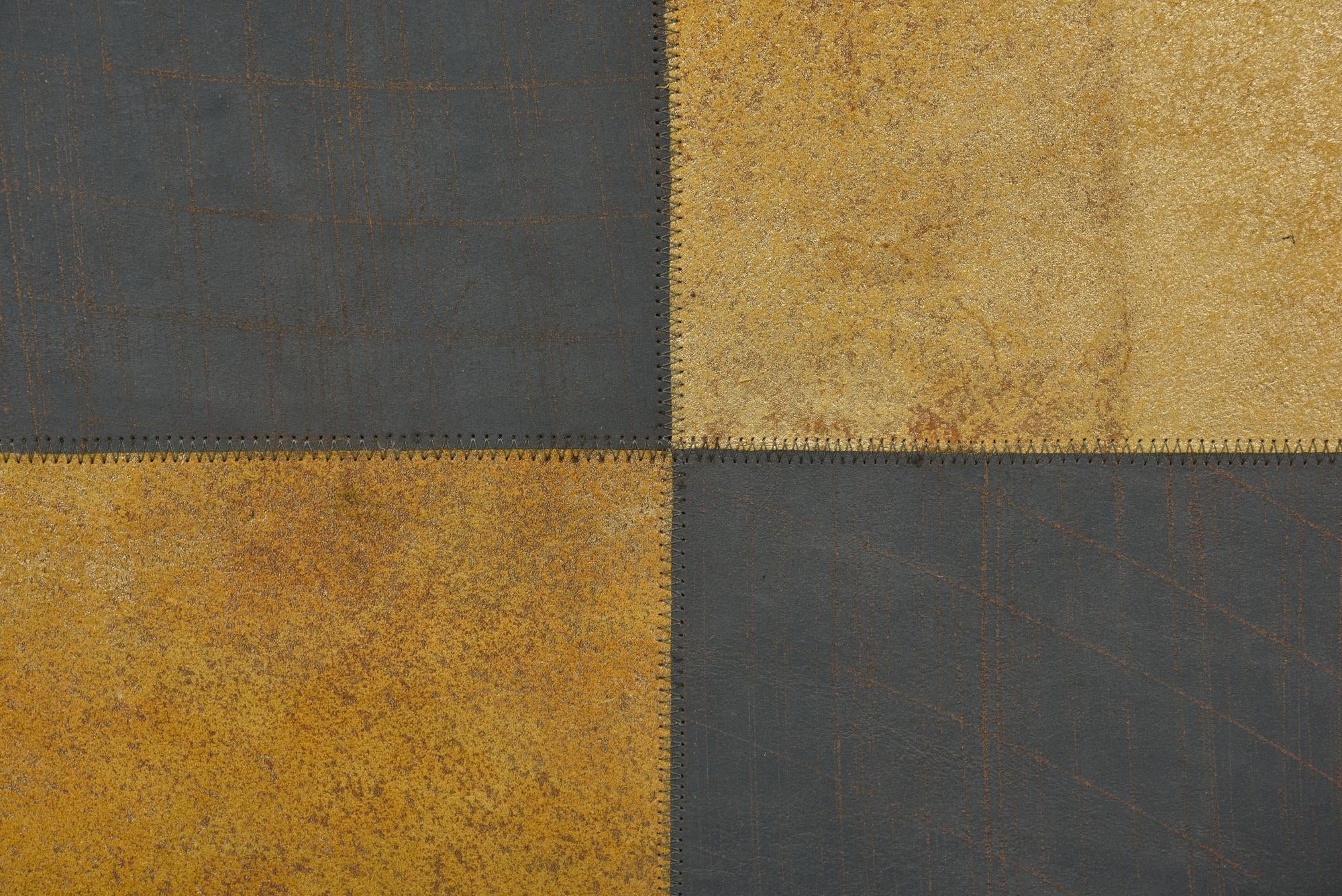 2' 1 x 3' 1 Cowhide Leather Rug