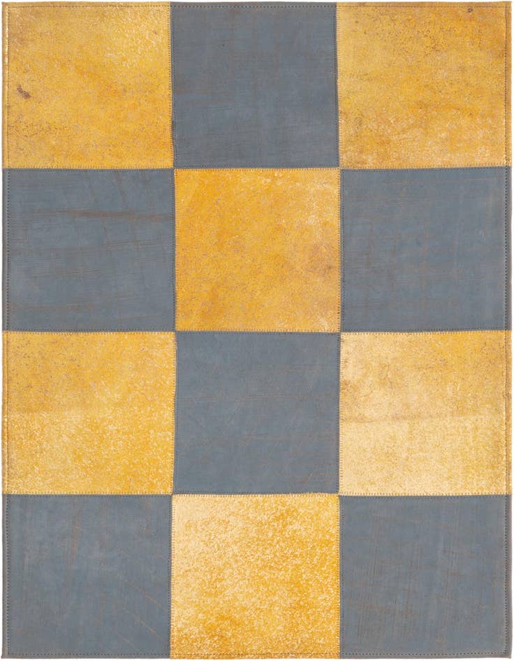 Detail image of 2' 1 x 3' 1 Cowhide Leather Rug
