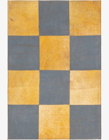 2' 1 x 3' 1 Cowhide Leather Rug