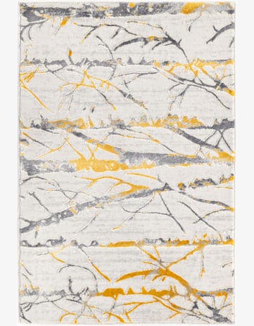 Yellow and Gray Finsbury Rug