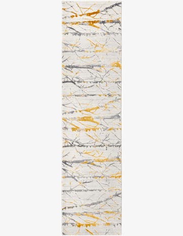 Yellow and Gray Finsbury Runner Rug