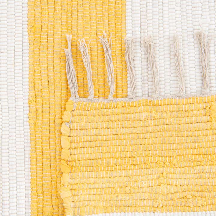 4' 1 x 6' 1 Hand Woven Chindi Rag Rug
