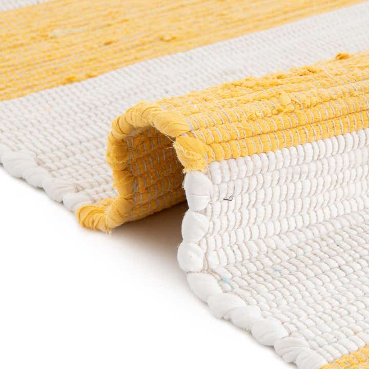 4' 1 x 6' 1 Hand Woven Chindi Rag Rug