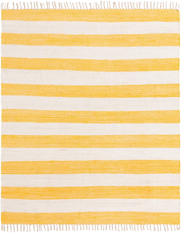 Detail image of 7' 10 x 10' Hand Woven Chindi Rag Rug