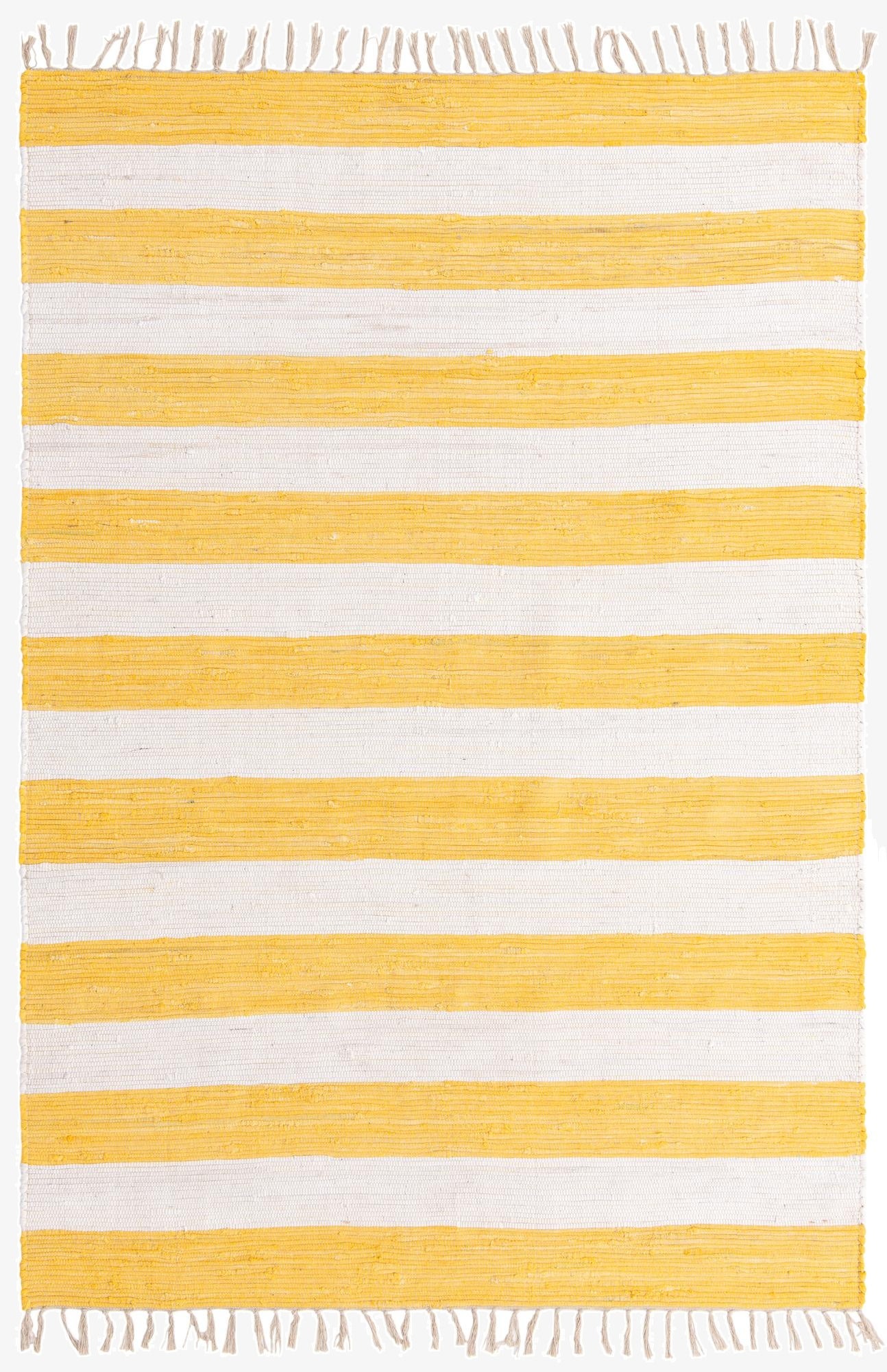 Primary image 6' 1 x 9'  Hand Woven Chindi Rag Rug