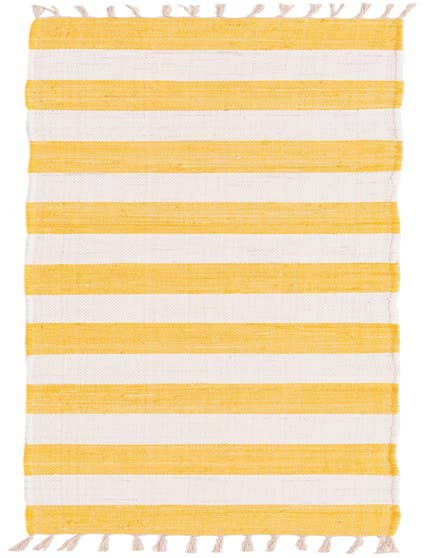 Detail image of 2' 2 x 10' Hand Woven Chindi Rag Runner Rug