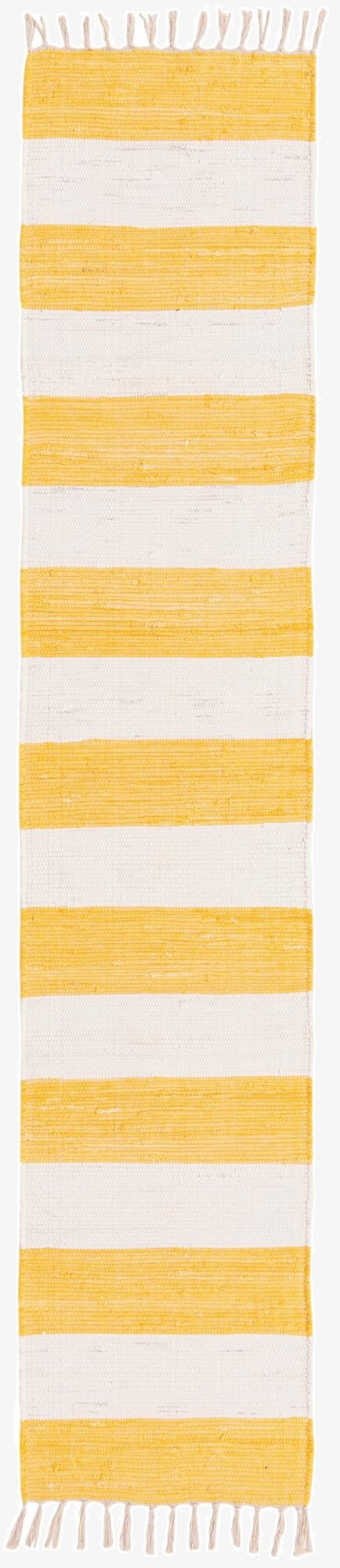 2' 2 x 10'  Hand Woven Chindi Rag Runner Rug