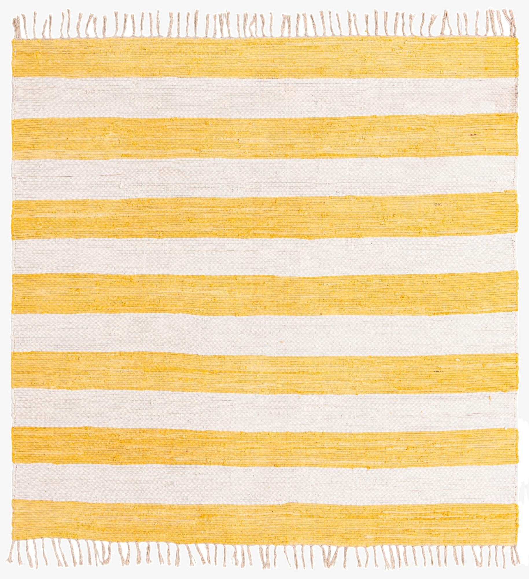 7' 10 x 7' 10  Hand Woven Chindi Rag Square Rug