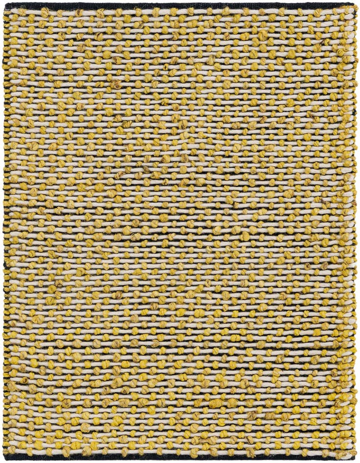 Detail image of 2' x 3' 1 Hand Woven Seaside Pearl Jute Rug