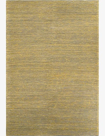 Yellow and Navy Hand Woven Seaside Pearl Jute Rug