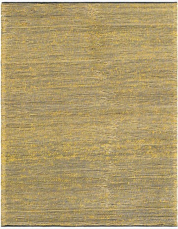 Yellow and Navy Hand Woven Seaside Pearl Jute Rug