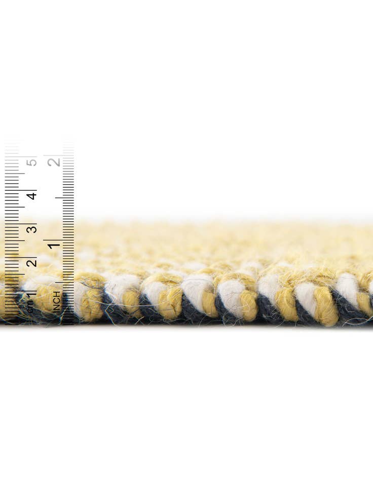 Detail image of 2' x 6' 1 Hand Woven Seaside Pearl Jute Runner Rug