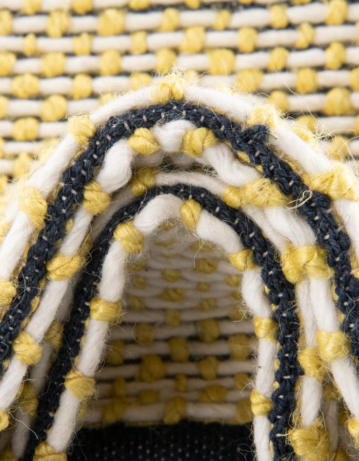 Detail image of 2' x 6' 1 Hand Woven Seaside Pearl Jute Runner Rug