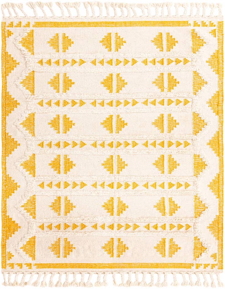 Detail image of 6' 1 x 9' Hand Woven Arizona Wool Rug