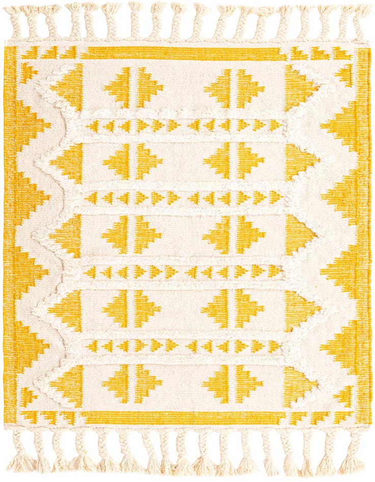 Detail image of 4' 1 x 6' 1 Hand Woven Arizona Wool Rug