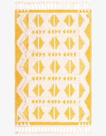 5' 1 x 8' Hand Woven Arizona Wool Rug