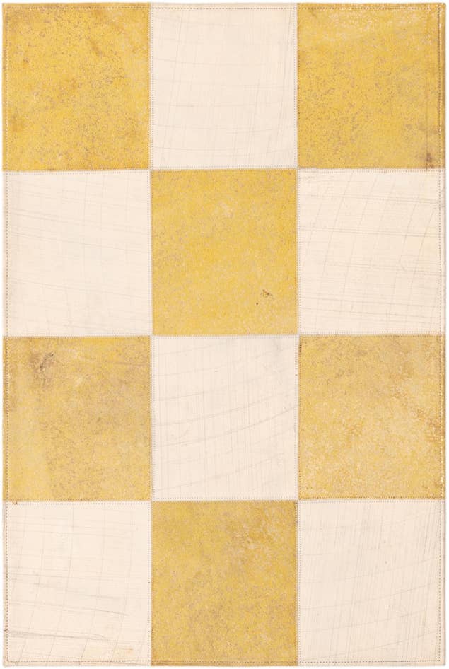 Detail image of 2' 1 x 3' 1 Cowhide Leather Rug