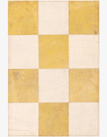 2' 1 x 3' 1 Cowhide Leather Rug