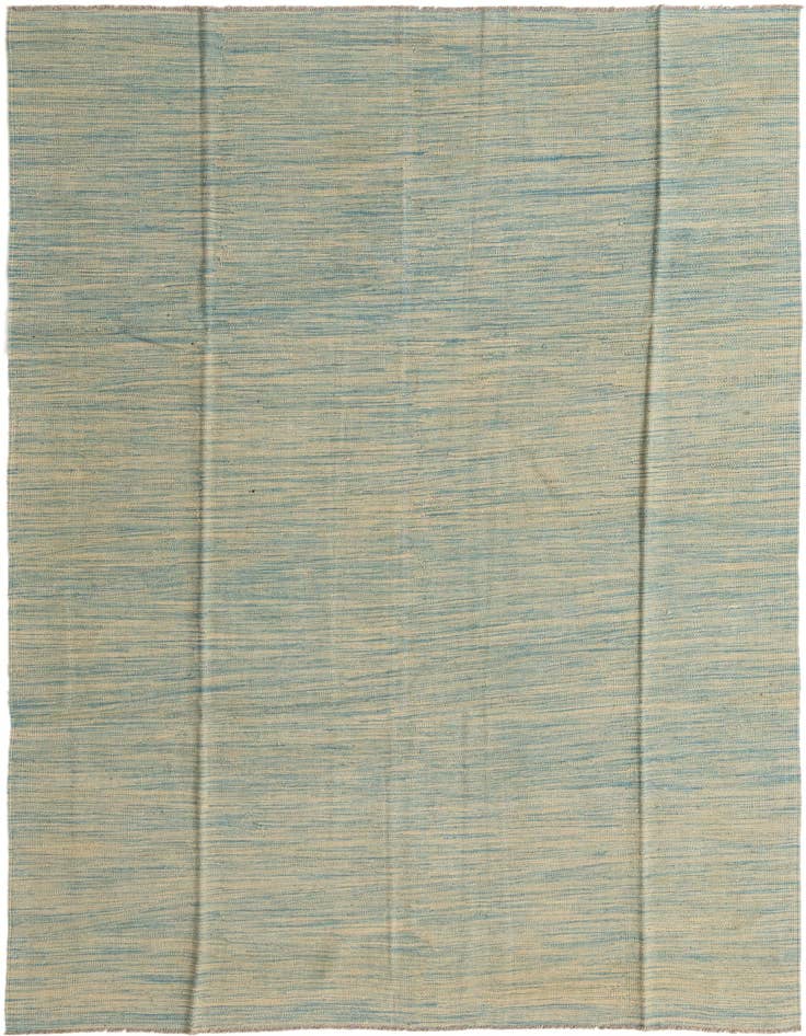Detail image of 6' 7 x 9' 10 Hand Woven Kilim Modern Wool Rug