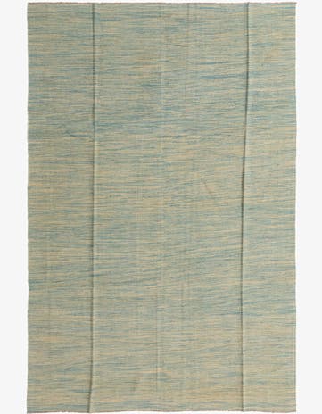 6' 7 x 9' 10 Hand Woven Kilim Modern Wool Rug