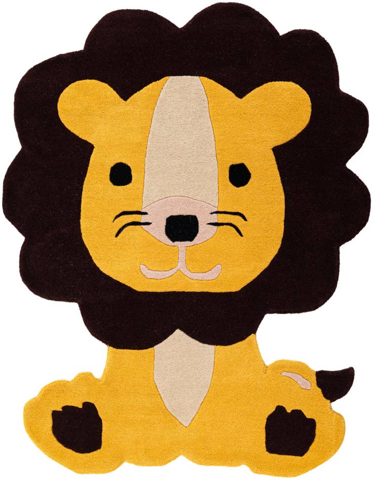 Detail image of 4' 6 x 5' 1 Playtime Kids Wool Freeform Rug